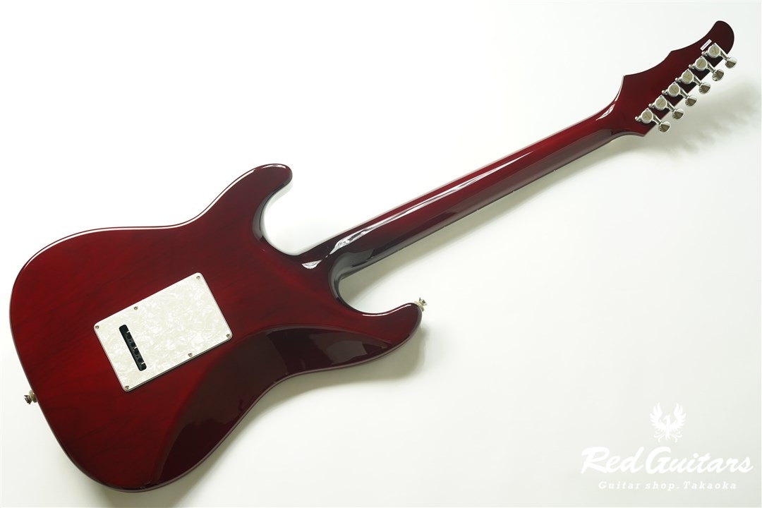 MD Guitars G7-Q - See-through Red | Red Guitars Online Store
